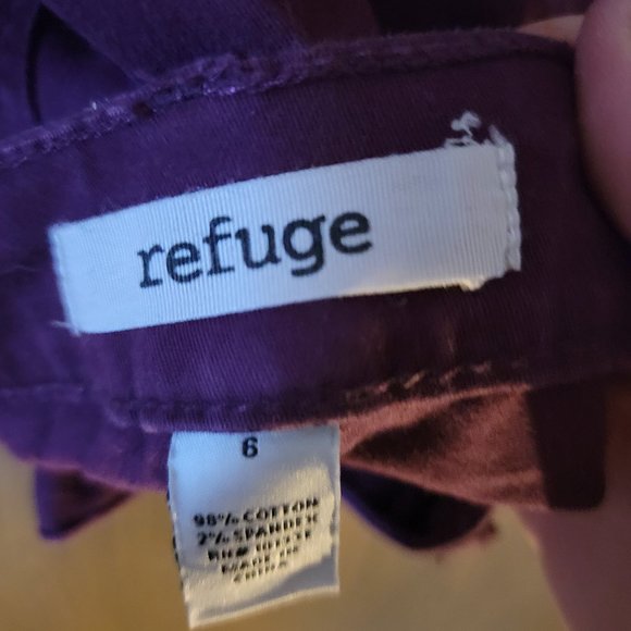 Purple / Burgundy Refuge Jeans Size 4 - Picture 2 of 6